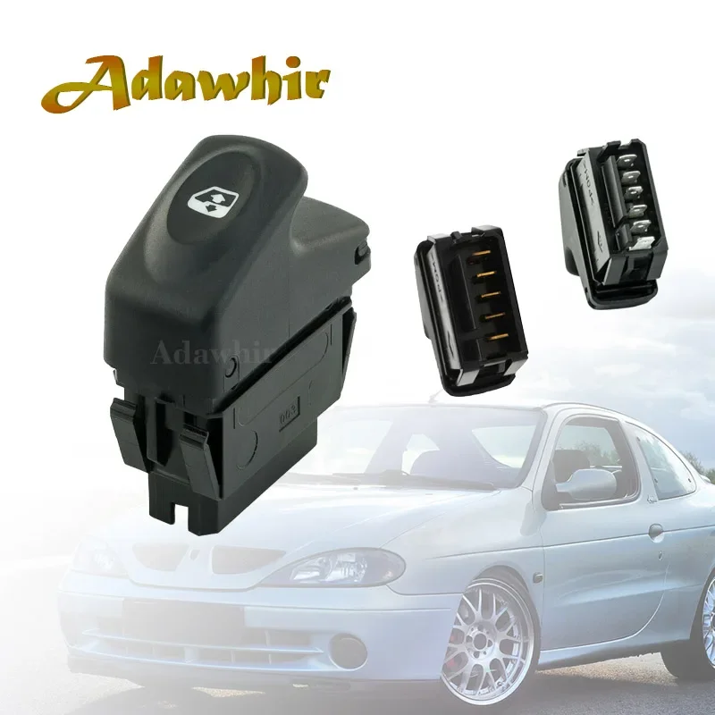 For Renault Kangoo, Megane, Scenic, Clio Passenger Window Lift Control Switch