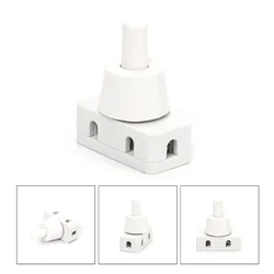 Self-locking ON/OFF Push Button AC250V 10A 2 Pins Latching for Lamps Industrial Field Mini Power Switches