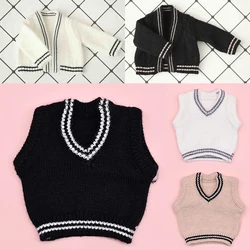 Handmade Fashion Jk Uniform 1/6 Doll Suit Long Sleeved Cardigan Doll Clothes Mini Toys Doll Accessories For 1/6 Bjd Yosd Doll