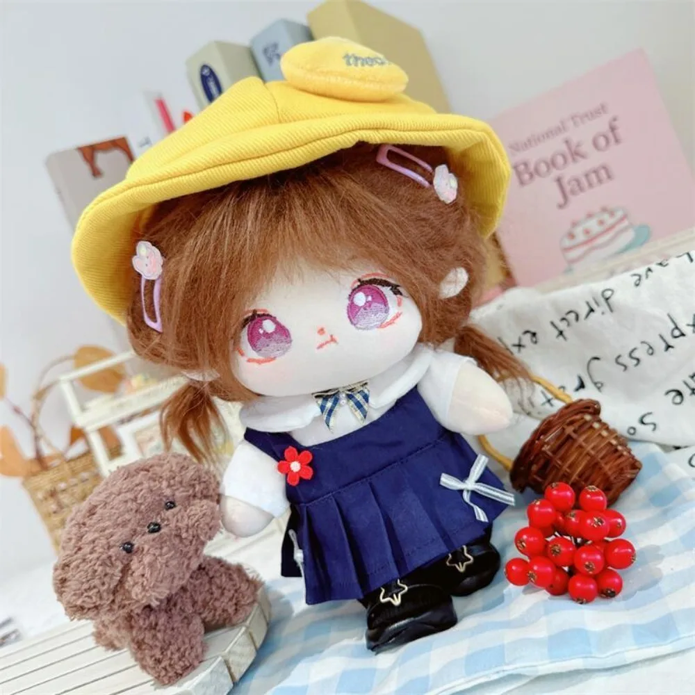 1 conjunto de roupas de algodão para jardim de infância, 20cm, saia jeans, pato amarelo, roupas de algodão, mini roupa, sem atributo, acessórios de roupas