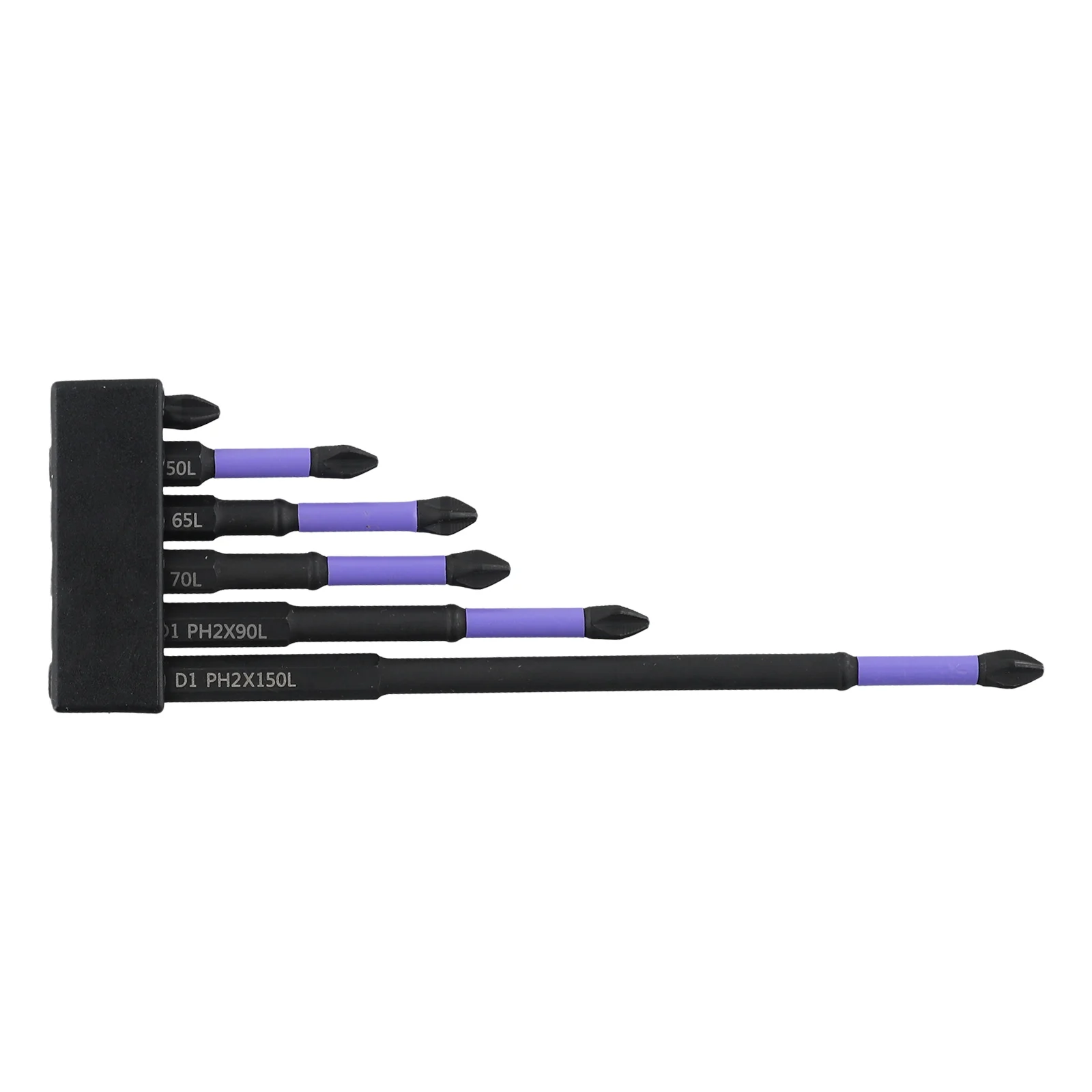 

6PCS Screw Electric Screwdriver Set 25-150mm PH2 Impacts Strong Magnetic Batches Head Cross High Hardness Hand Drill Bits