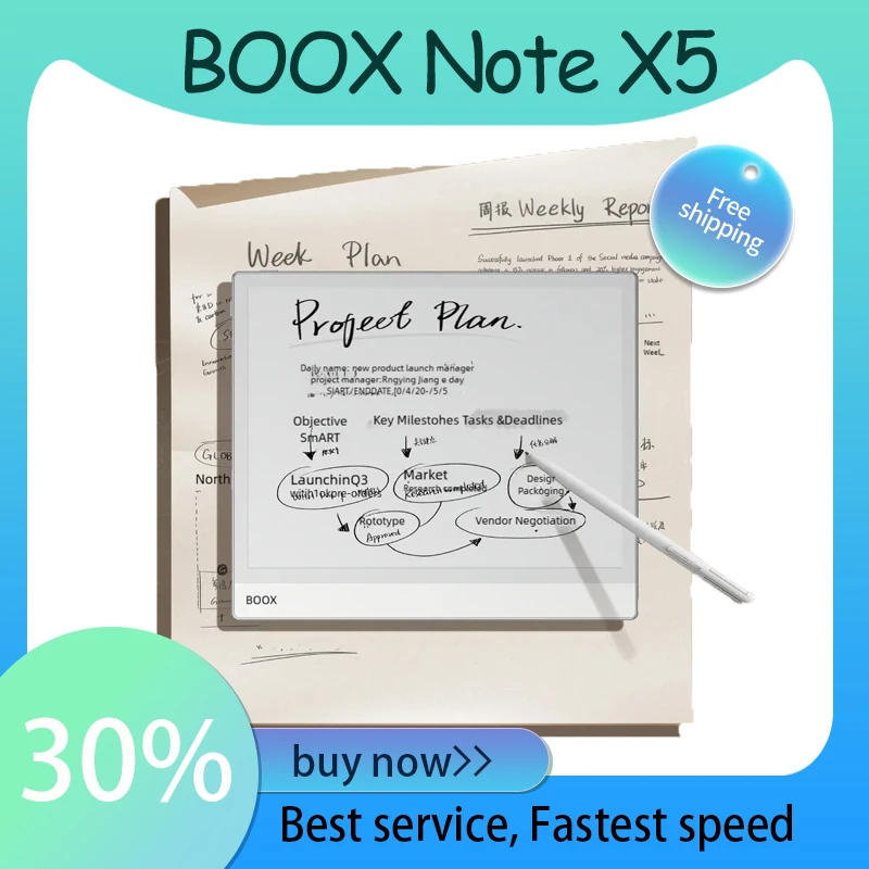 2025New BOOX Note X5 X5S 10.3 بوصة قارئ الكتب الإلكترونية AI مكتب ذكي شاشة حبر كتاب ورقي إلكتروني ورق إلكتروني سهل الحمل #2