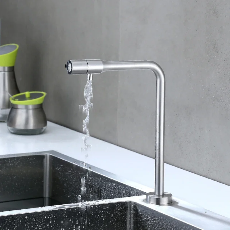 304 Stainless Steel Kitchen Single Cold Water Purifier Faucet Household 1/4 Straight Drink Tap Water Reverse Osmosis Purifier