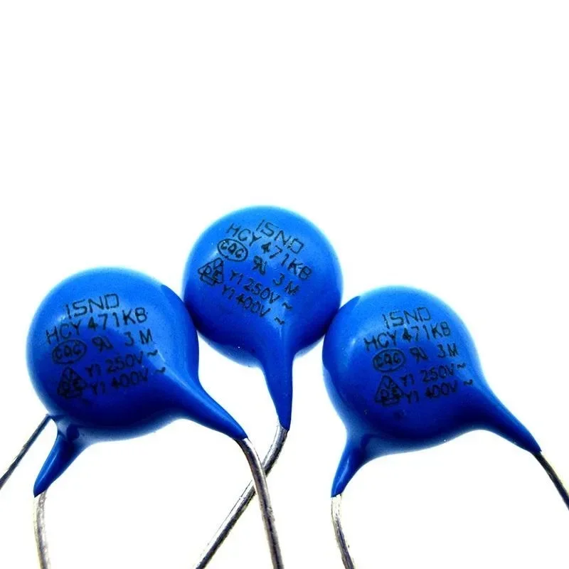 

HCY471KB 470PF ISND Safety Ceramic Chip Y Capacitor X1 250V Y1 400V Pitch 10