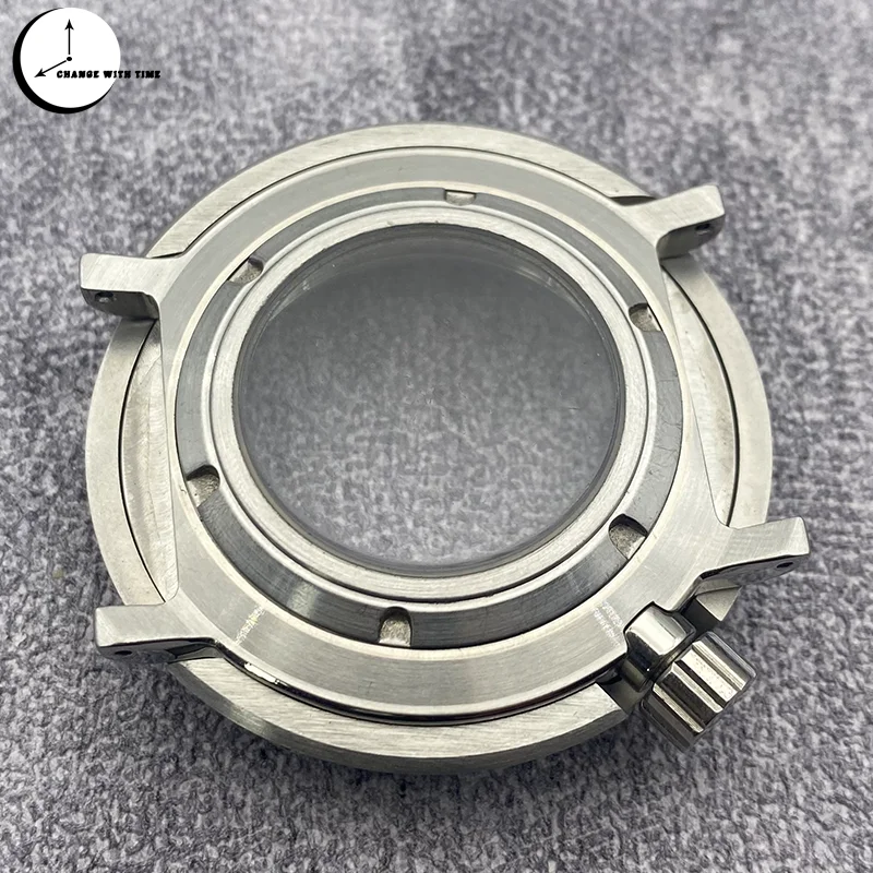 حافظة ساعة تونة سايكو ، غطاء خلفي شفاف ، حركة ، فضي ، مناسب لـ NH35 ، NH36 ، 7S ، 4R