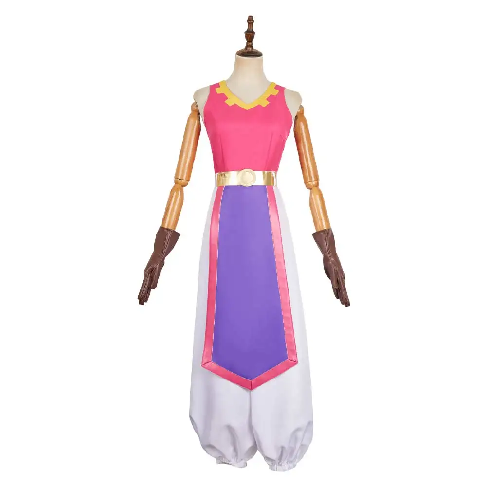 Wisdom Princess Cosplay Costume Crown Dress Anime Game Zerda Outfits Disguise Adult Women Party Uniform Carnival Role Play Suits