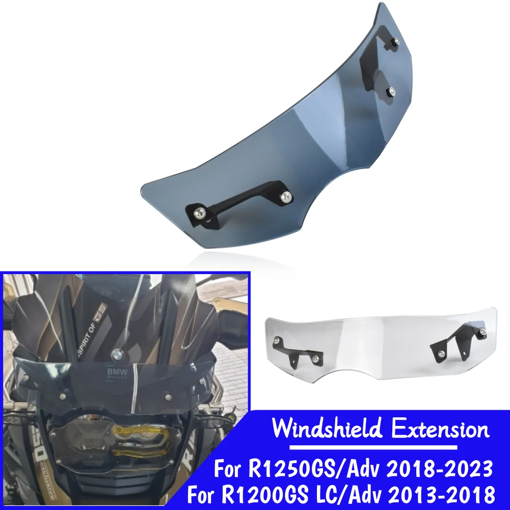 

R1200GS R1250GS Windshield Extension Spoiler For BMW R1200 R1250 GS LC Adv Adventure Windscreen Air Deflector Wind Accessories