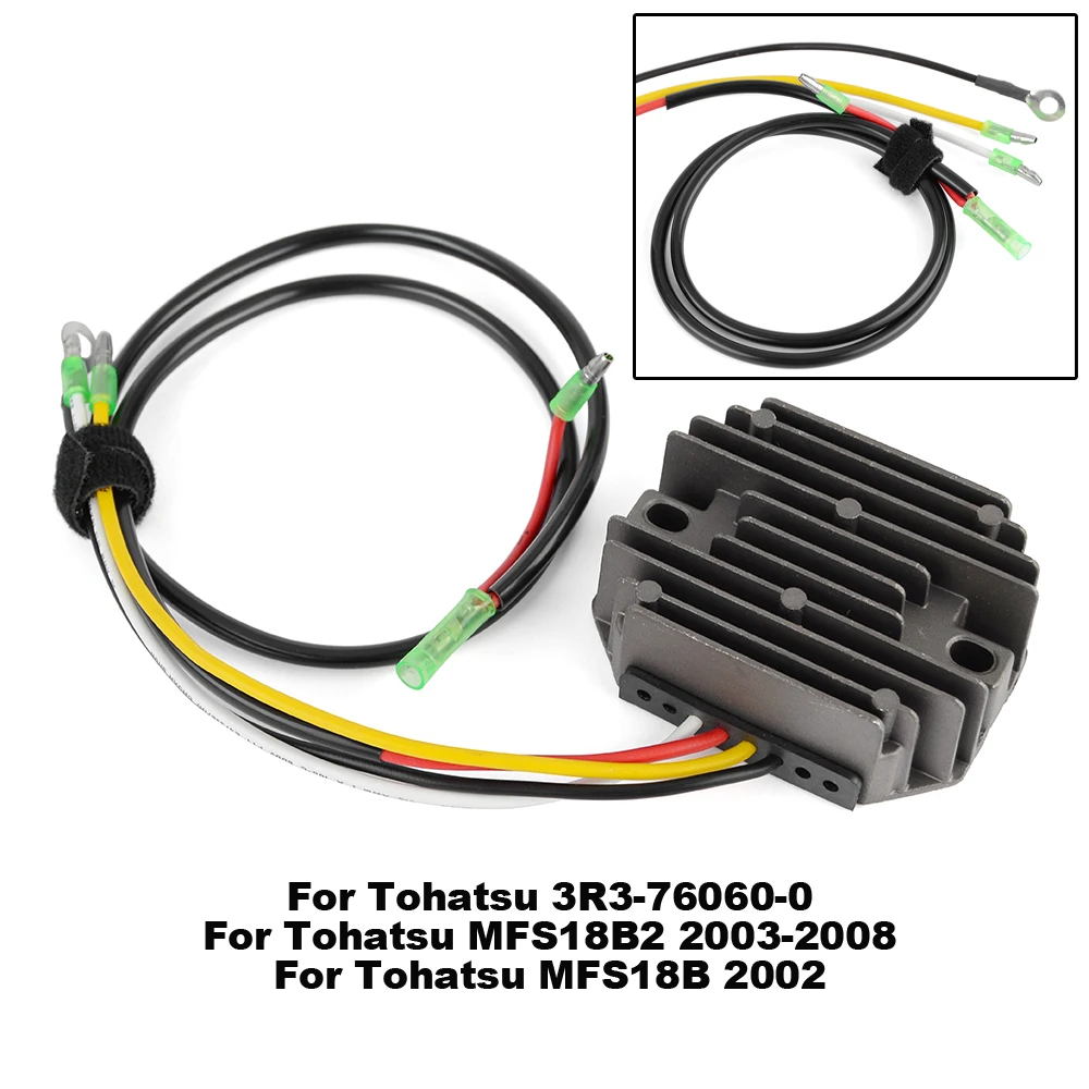 

Motorcycle Regulator Rectifier For Tohatsu MFS18B2 2003-2008 MFS18B 2002 3R3-76060-0