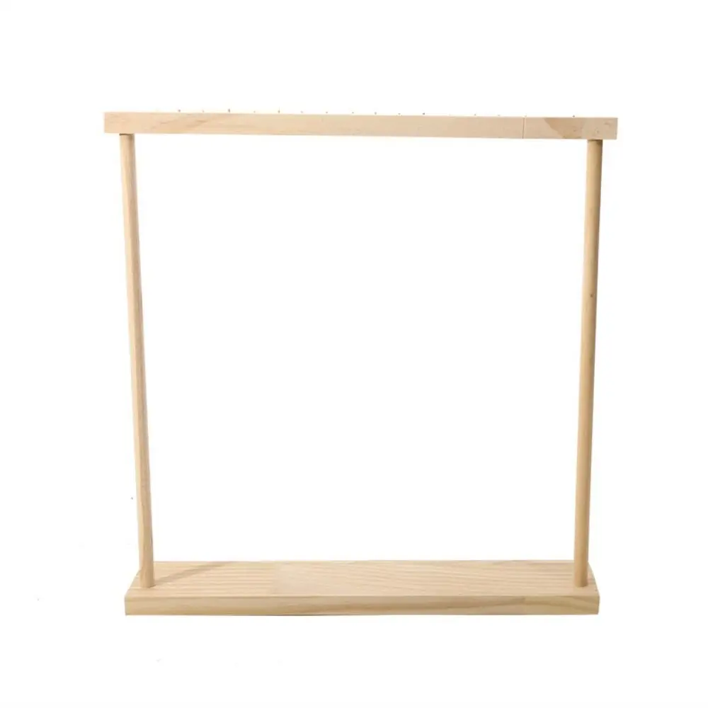 

Portable Wood Necklace Stand 12 /18 Hook Exquisite Necklace Hanging Rack Bracelets Display Jewelry Jewelry Holder Desk