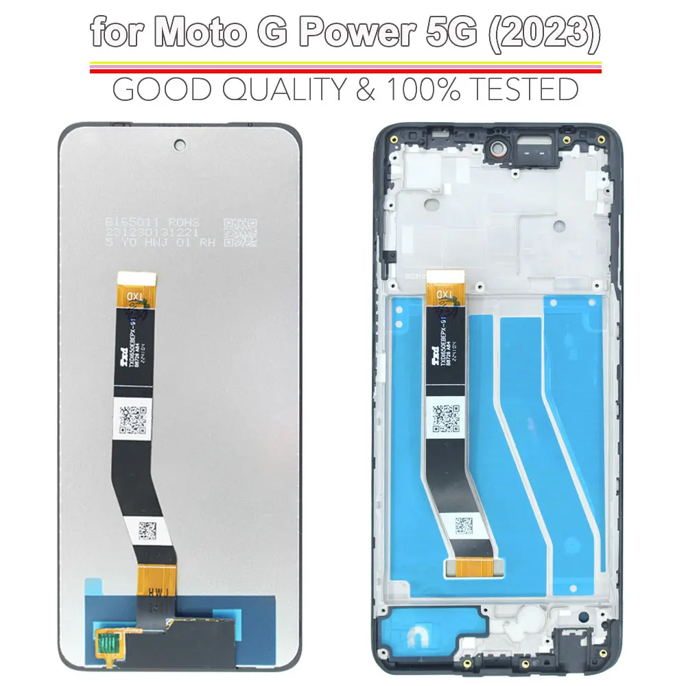 For Motorola Moto G Power 5G 2023 LCD Display Touch Screen Digiziter Replacement for Moto G Power 5G 2023 XT2311-1-2-3 Phone LCD
