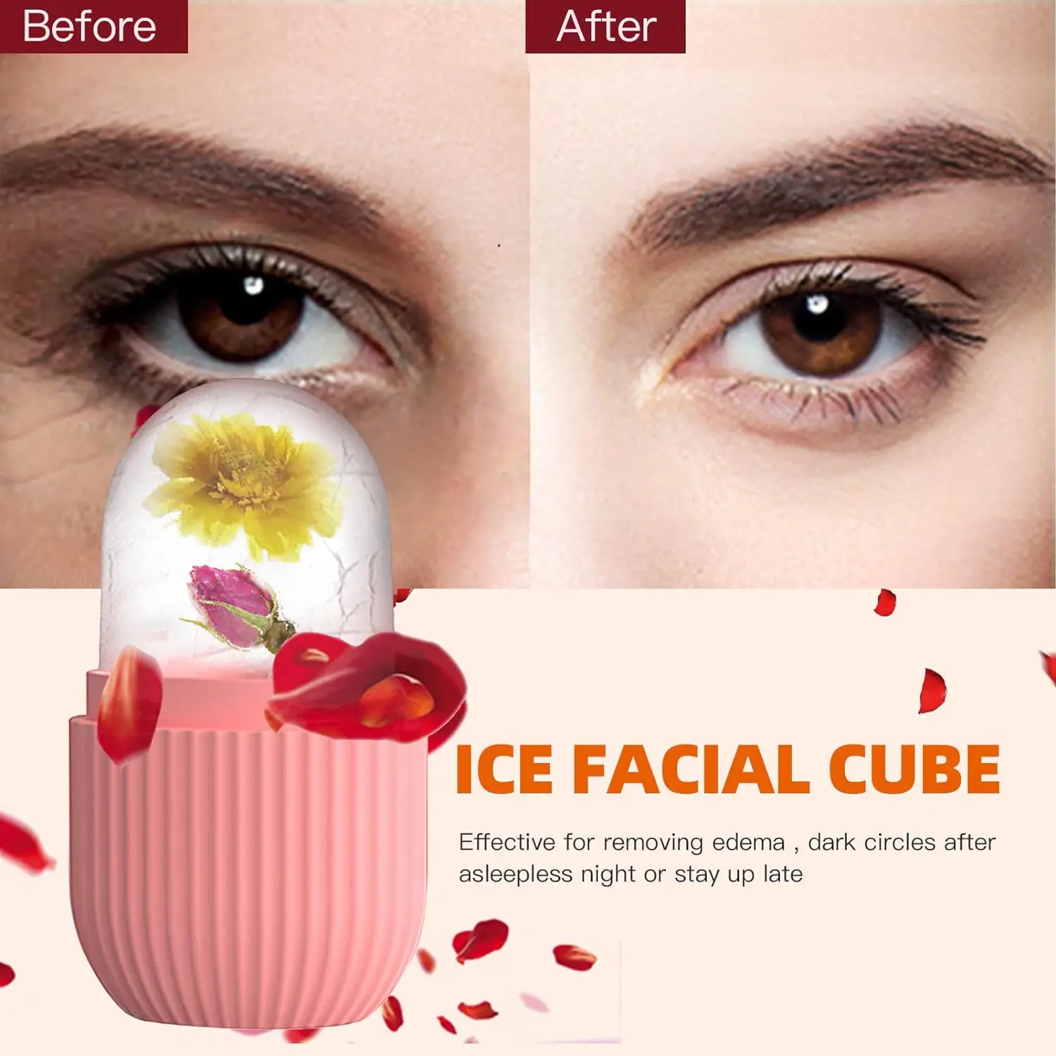 Facial Beauty Ice Lift Ice Cube Tray Face Massager Ice Roller Facial Treatment Reduce Acne Skin Care Tool for Women