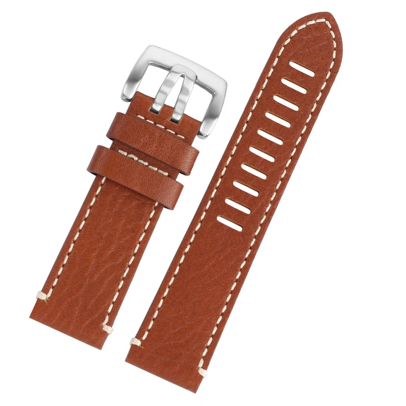 5000 5015 5200 헤드 레이어 소가죽 시계 체인 액세서리, Blancpain 50 fathoms 정품 가죽 시계에 적합, 23mm