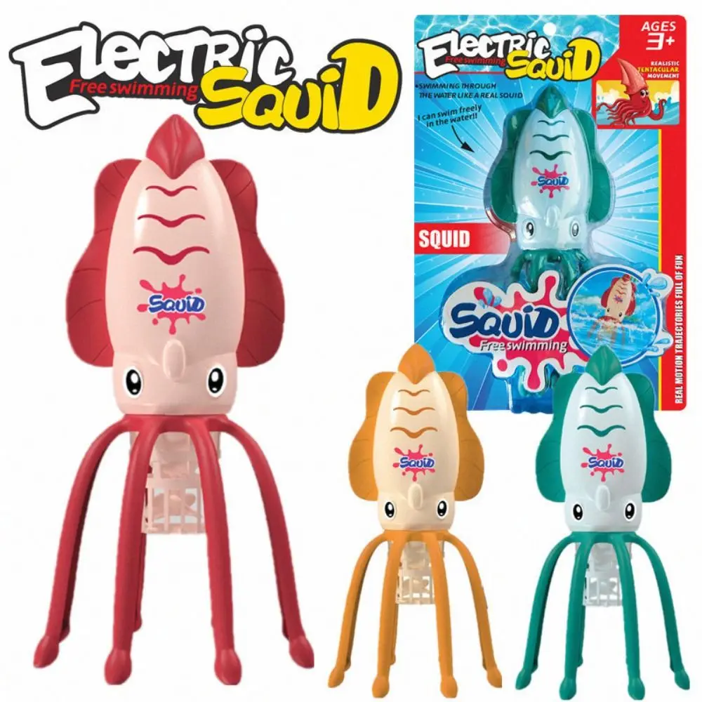 Simulation Design Electric Squid Cartoon Style Battery Powered Water Playing Playing Anti True Squid Interactive Swimming