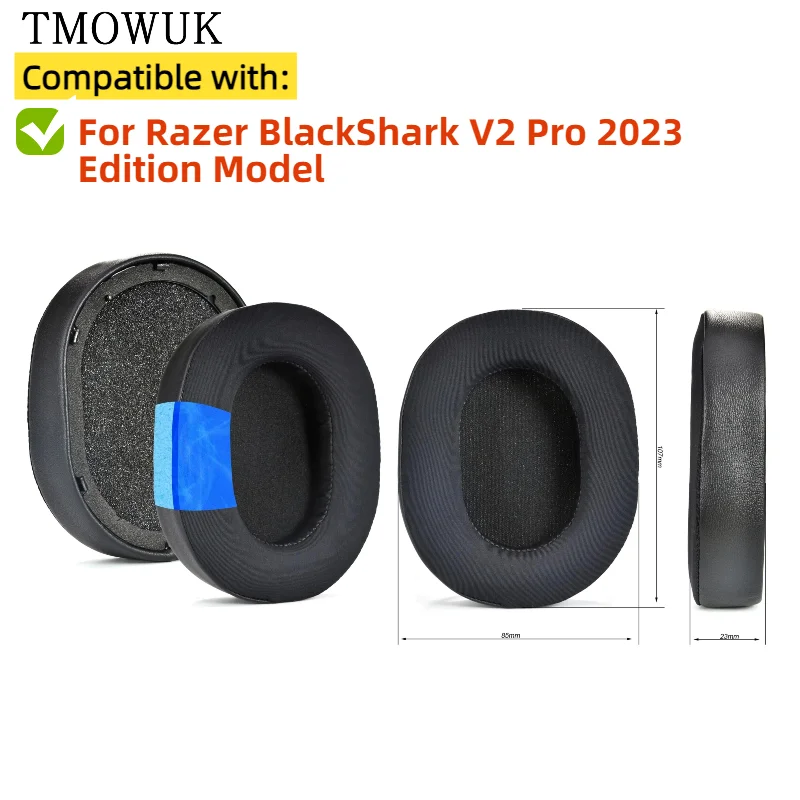 

Replacement Ear Pads Cups Earpad Memory Foam Cushions For Razer BlackShark V2 Pro 2023 Edition Model Headphones Cooling Gel