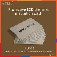 WL-891 Ultra-Thin LCD Thermal Insulation Pad Heat Protection for IC Transplantation 380°C Hot Air Gun Reusable for Phone Repair