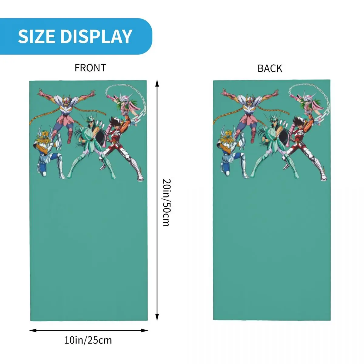 مخصص سانت سيا فرسان زودياك باندانا الشتاء الرقبة أدفأ المرأة يندبروف التفاف الوجه وشاح للتزلج القديسين البرونزية
