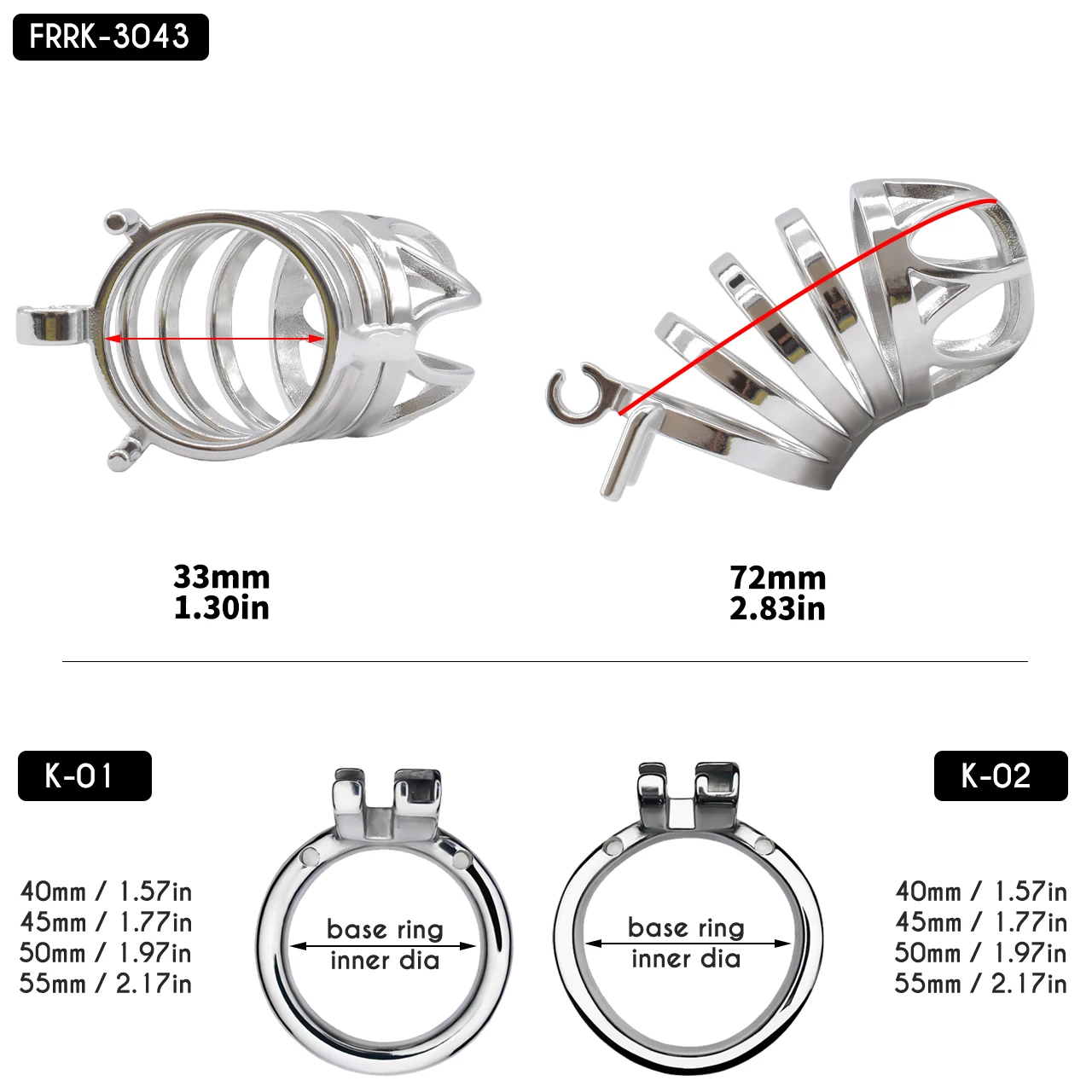 FRRK 43 Dormant الجوف العفة حزام قفص القضيب المدمج في قفل دور اللعب المثيرة الكبار لعبة الجنس للرجال مثلي الجنس Sexshop القضيب الامتناع عن ممارسة الجنس #2