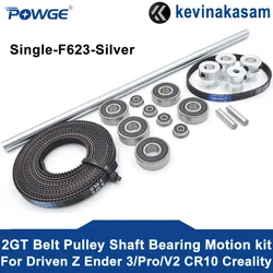 POWGE kevinakasam GT 2GT Timing Belt Pulley shaft Bearing Motion kit for Driven Z Ender 3/Pro/V2 Pro CR10 i3 Creality 3D printer