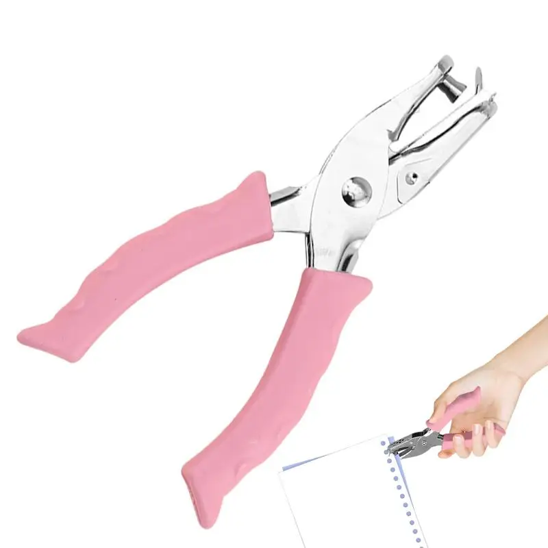 Ręczny dziurkacz do papieru do scrapbookingu Wytrzymały dziurkacz z pojedynczym uchwytem do rękodzieła 1/4 cala Precyzyjny miękki uchwyt Rzemiosło