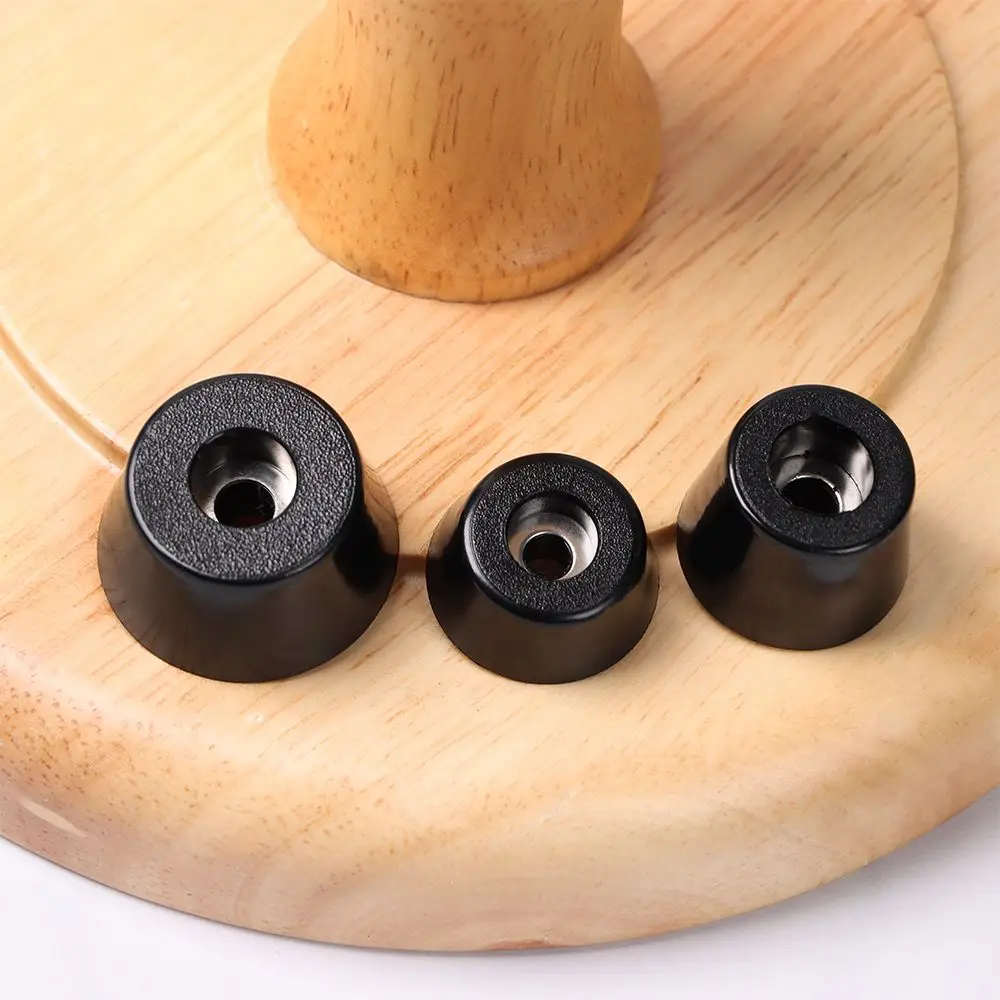 10 pcs Instrument  Accessories Black Cushion Furniture Slip Feet PVC Foot Mat Protective Pad Tapered