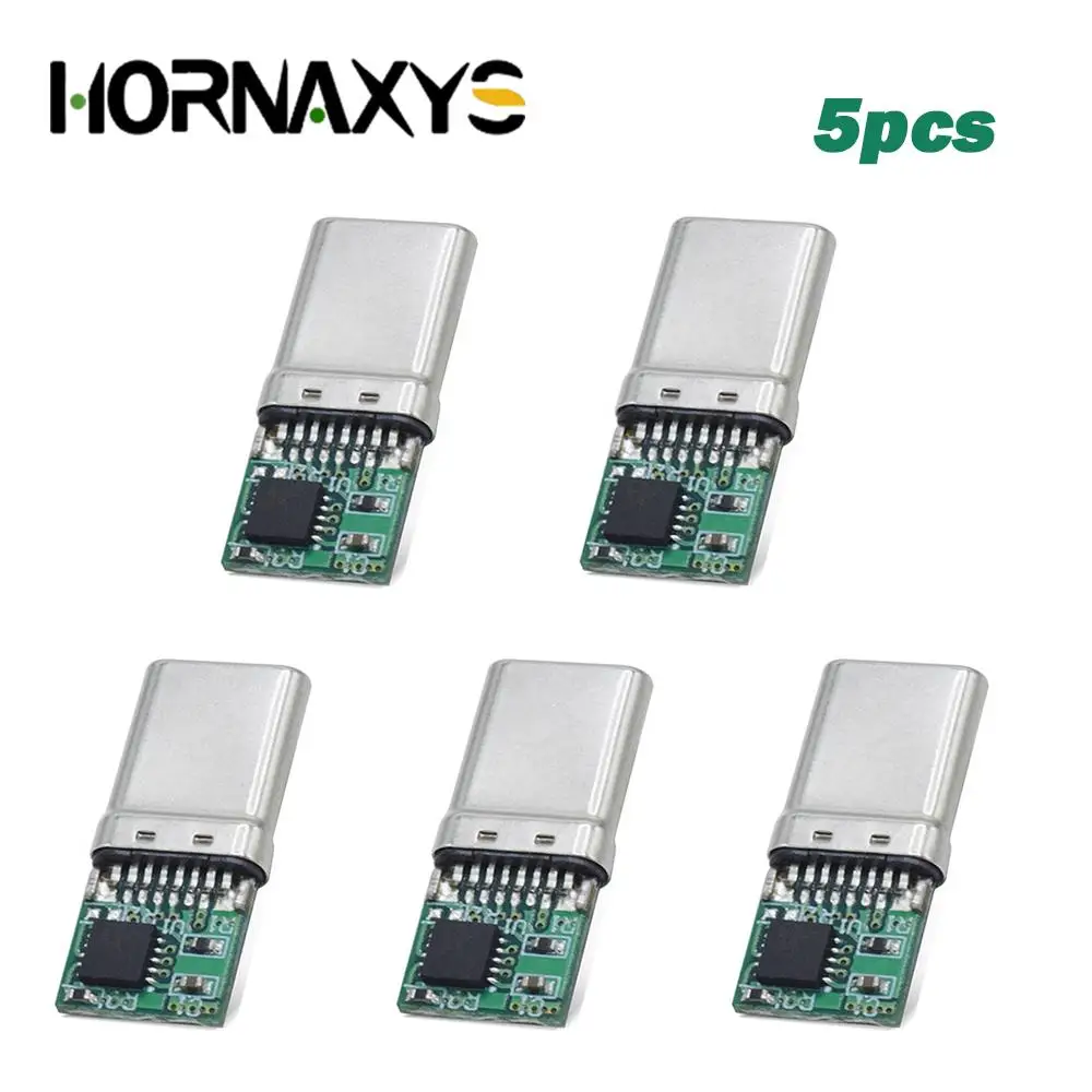 5/10pcs Fast Charge PD/QC Decoy Board PD Decoy module PD 2 3.0 DC Trigger Cable USB Type-C Male Plug QC4 Charge Connector