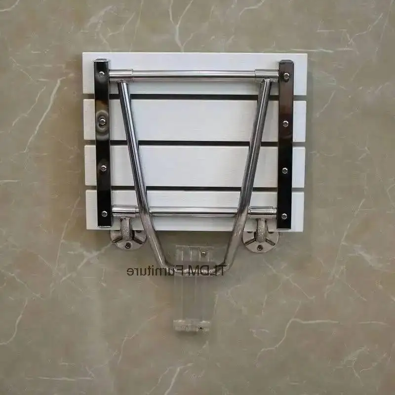 Seats Steel Bathroom Folding Wall-mounted Home Barrier-free Chair Porch Stainless Creative Bath Chair Shower Shoe Change Chair w