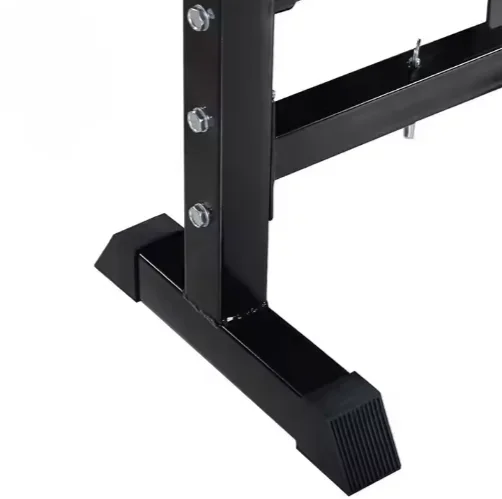Adjustable Steel and Leather Sports Equipment Training and Practice Weight Bench Squat Rack Barbell
