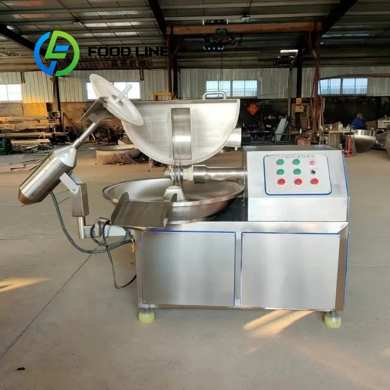 Bowl Cutter Machine Recipe Save Function Memory Repeat Batch Easy Stainless Steel Smoked Sausage Processing Factory Price