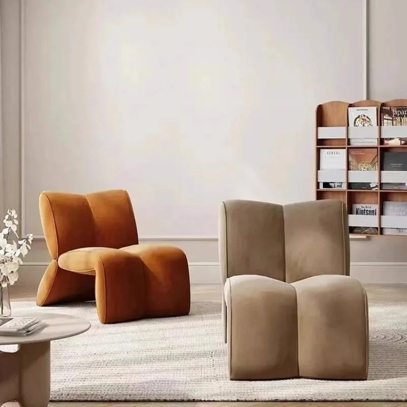 

Orange Modern Living Room Chairs Single Design Designer Bedroom Living Room Chairs Lounge Lazy Sedie Da Soggiorno Furniture Home