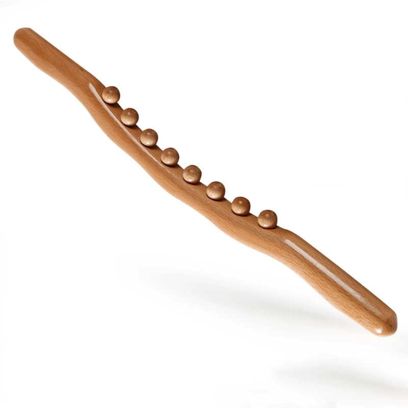 

Wooden Yoga Stick for Women Hunchback Corrector Open Back Massage Guasha Massager Relaxation Stretching Tool for Women Vibrators