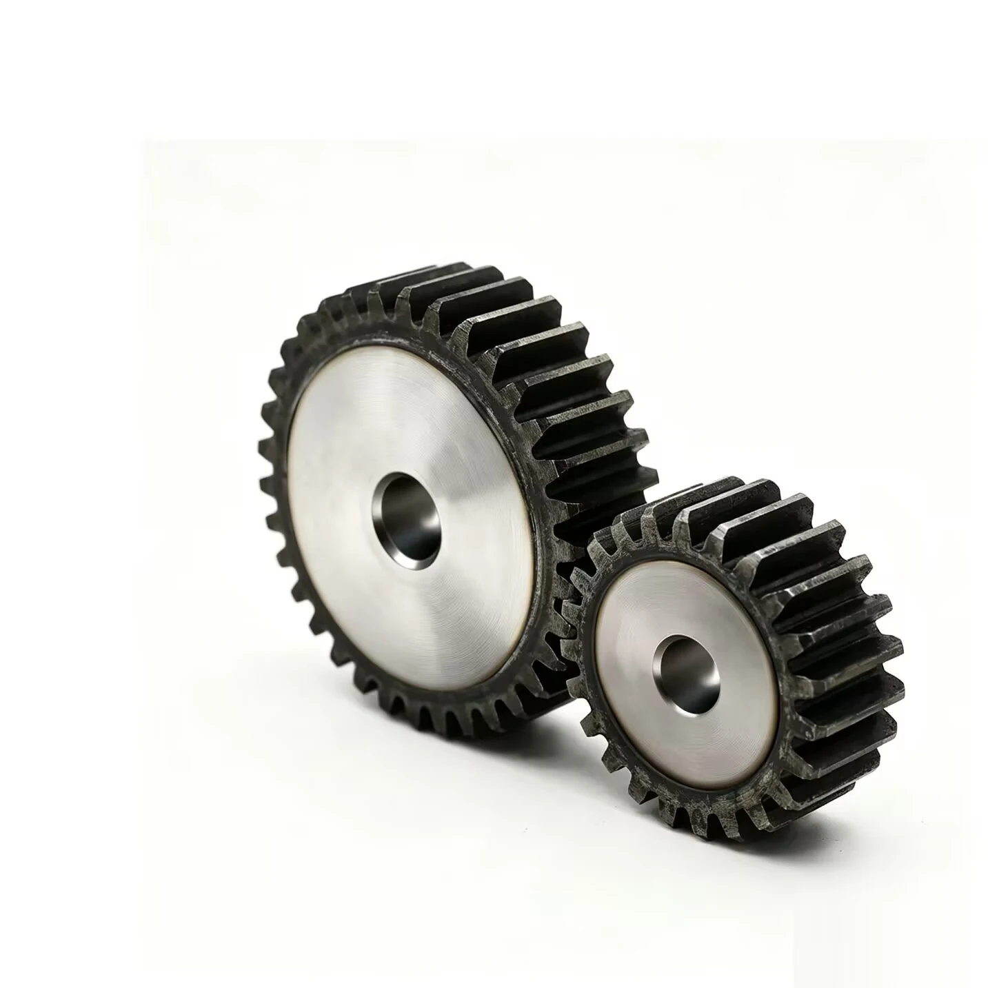 

2M Spur Gear Cylindrical Gear 10-100 Teeth Pitch 6.28mm Tooth Thickness 20mm 45 Steel Motor Drive Process Hole Custom