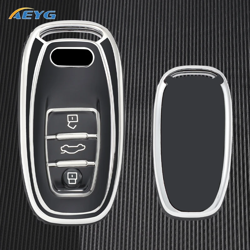 

TPU Car Remote Key Cover Case Shell Fob For Audi A1 A3 A4 A5 A6 A7 A8 Quattro Q3 Q5 Q7 S4 S5 S6 S7 S8 R8 TT Keychain Accessories