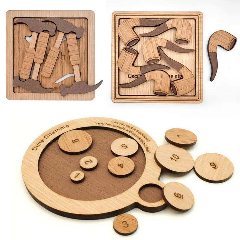 Boutique Very Difficult Brain Teaser Puzzles For Teenager Adults IQ Challenge Problem Solving Toys Surprise Gifts Creative Idea