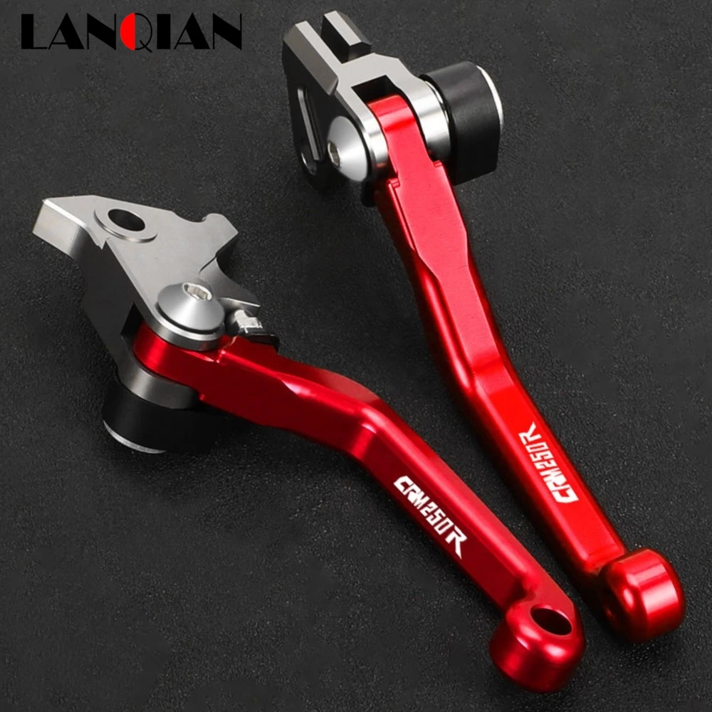 CRM 250R Motocross Aluminum Alloy Folding Pivot Brake Clutch Levers Handle For HONDA CRM250R 1994-1999 Off-Road Pit Dirt Bike