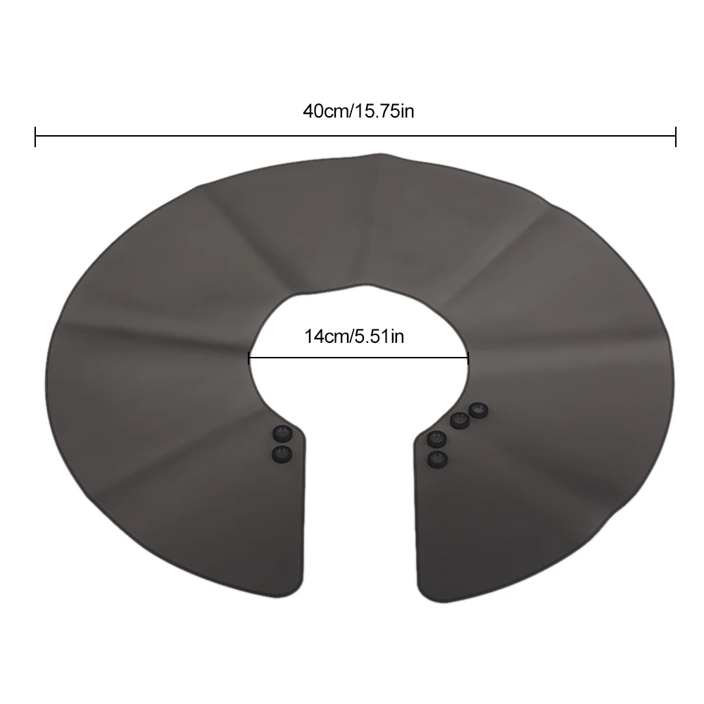 Haircut Neck Cape Wrap Collar Shield Waterproof Silicone Hair Coloring Cuttin Barber Shatterproof Pro hairdressing accessories