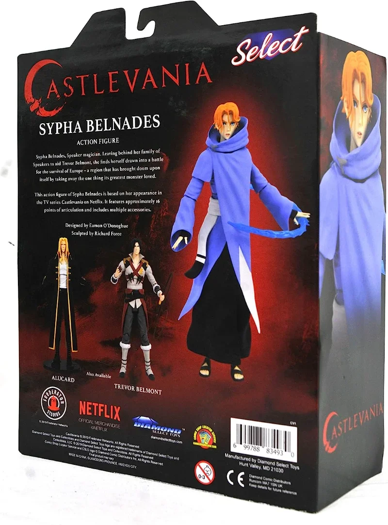 DIAMOND SELECT TOYS Castlevania Netflix Select Sypha Action Figures Collection of Gifts To The Boy