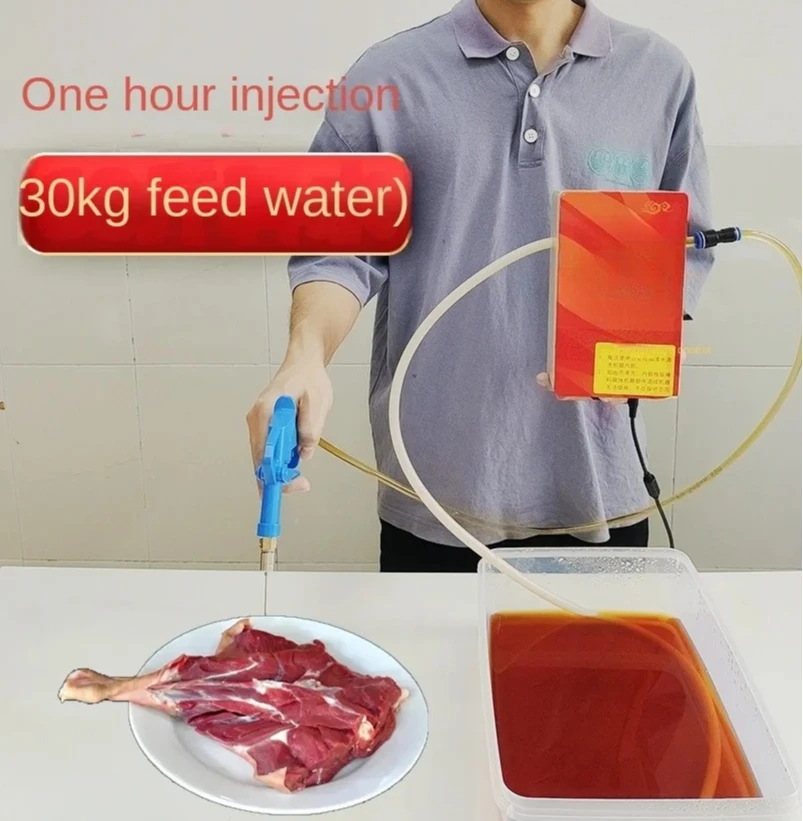 Roasted Mutton Leg Lamb Chops High Pressure Marinade Machine Electric Injector Barbecue Brawn Artifact Syringe Needle Gun Pump
