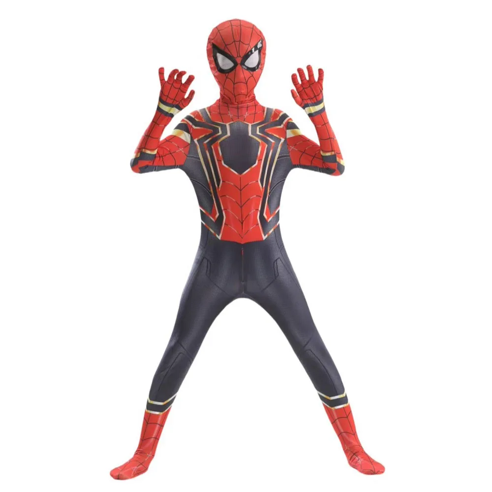 Full Body Zentai Suit Halloween Cosplay for Spider Fans, Printed Bodysuit Superhero Costume for Christmas & Holiday Party - view 3