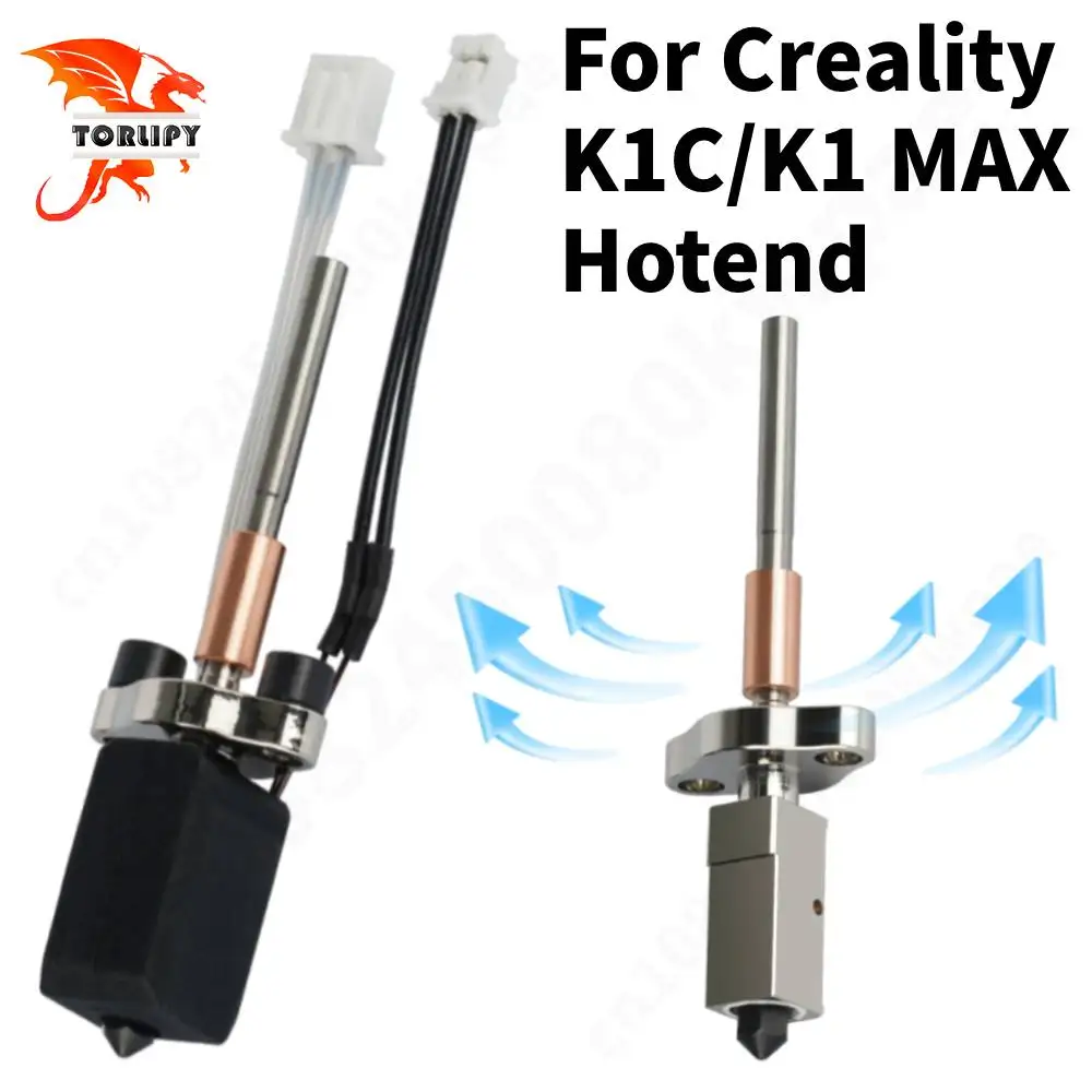 

For Creality K1C/K1 Max Hotend Upgraded V3.0 Hotend High flow rate High hardness Quickly replace the nozzle Hot End Kit 3d Parts