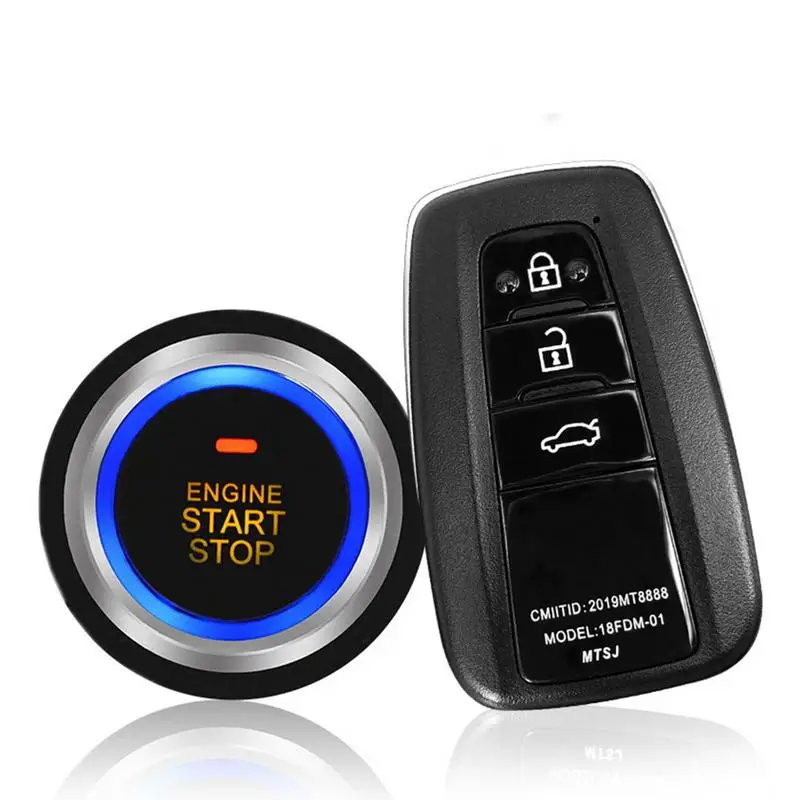 Motor de carro remoto starter um-botão iniciar parar carro sistema inteligente automotivo universal sistema inteligente para teslay etc