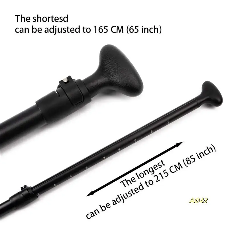 

2X Adjustable Stand Up Paddle Board Paddle With Unique Lock Design Floating Alloy Shaft Paddleboard Paddle,Black