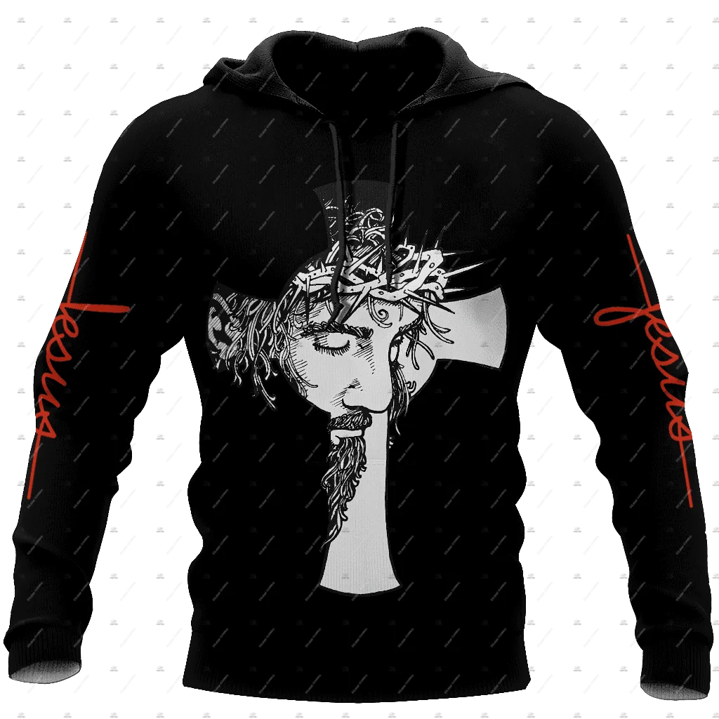 Moletom Unissex com Capuz Estampa 3D Vintage Retrô Personalizada Cavaleiros Templários Jesus Deus Leão Bíblia Tatuagem Jaqueta Casual A6