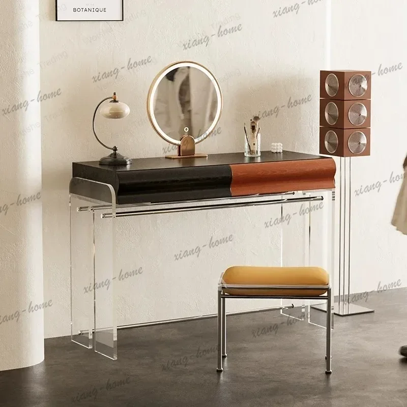Factory Direct Retro Style All Solid Wood Dresser Bedroom Minimalist Makeup Table Premium Desk