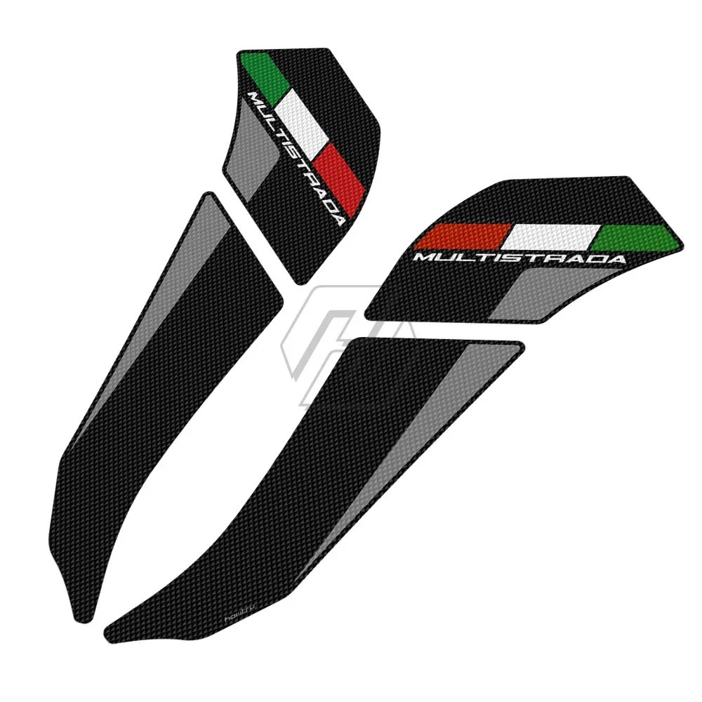 Per Ducati Multistrada 1200 1260 2015-2020 Sticker moto antiscivolo Side Tank Pad protezione ginocchio Grip Mat