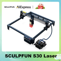 SCULPFUN S30 Laser Engraver with Automatic Air-assist System 5W Engraving Machine with Replaceable Lens 410x400mm Engraving Area