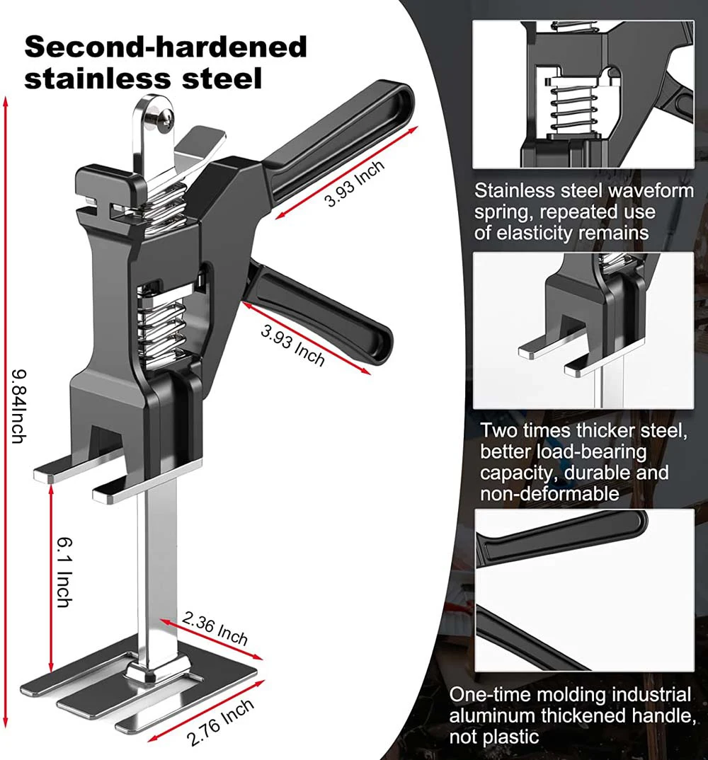 Imagem -02 - Labor-saving Arm Jack Painel de Porta Drywall Levantamento Gabinete Board Lifter Ajustador de Altura Telha Elevador Ferramentas Mão Ferramenta Novo