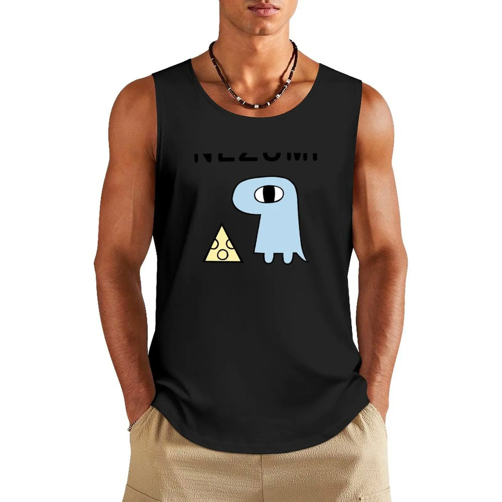 Nichijou Yuuko's Nezumi Tank Top sports suits gym men t-shirts for Men's gym summer 2025