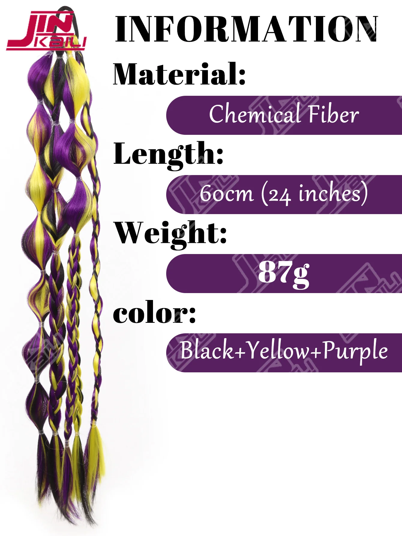 JKL Synthetic Bubble Ponytail Extensions 24
