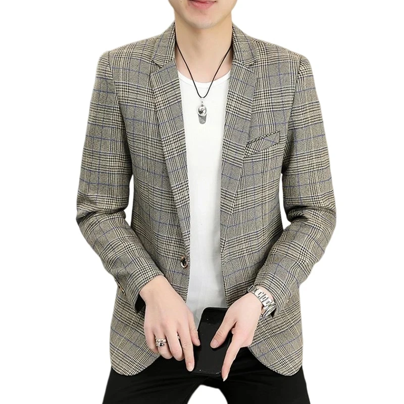 

Boutique Suit Jacket British Style One Button Fashion Casual Elegant Business Korean Version Gentleman Slim Single Suit Jacket