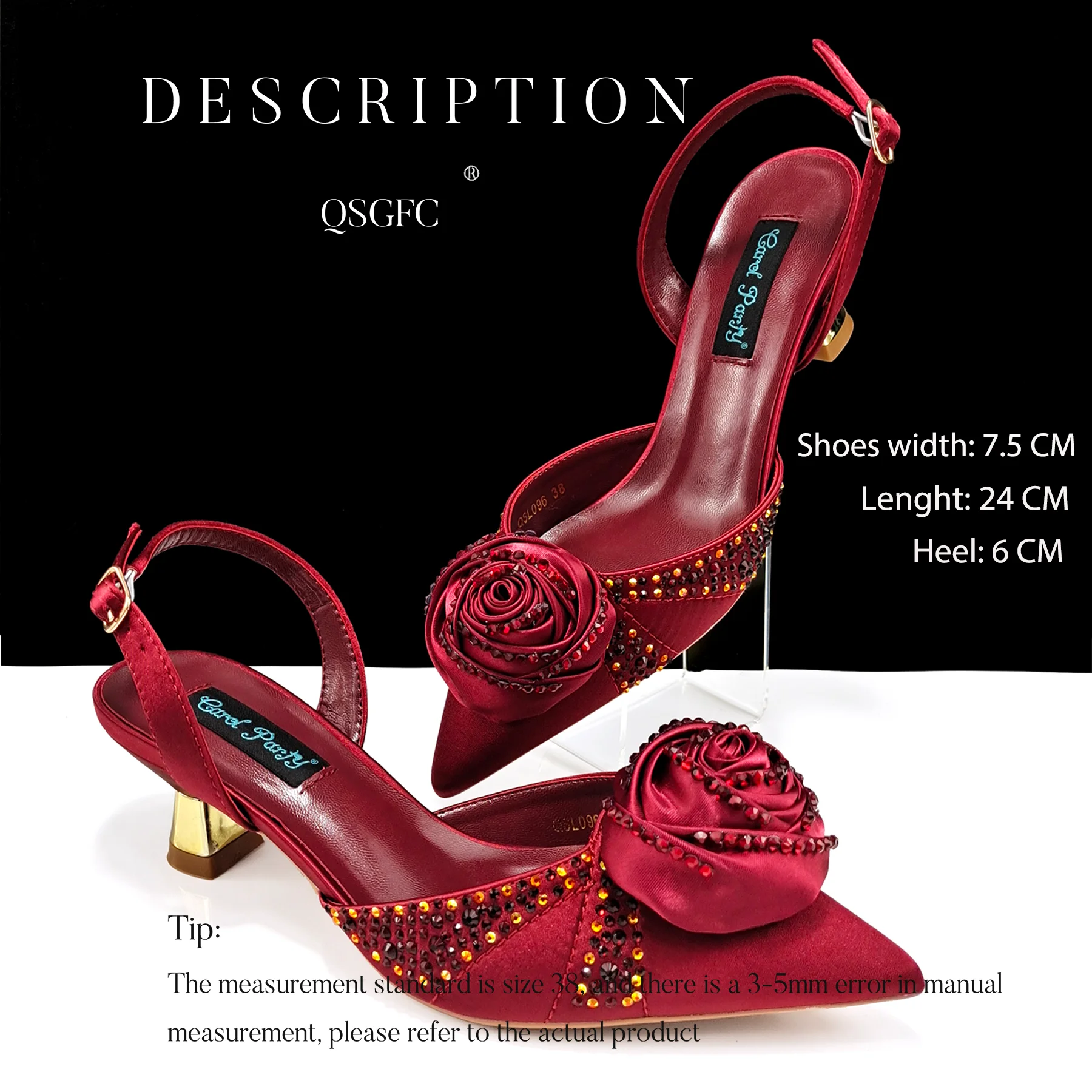 New Style Shoes And Bag Fashion Handmade Flowers Decoration Lady Fashion Shoes and Bag Set for Wedding